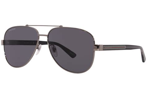 Gucci Polarized Grey Pilot Men's Sunglasses GG0528S 007 63